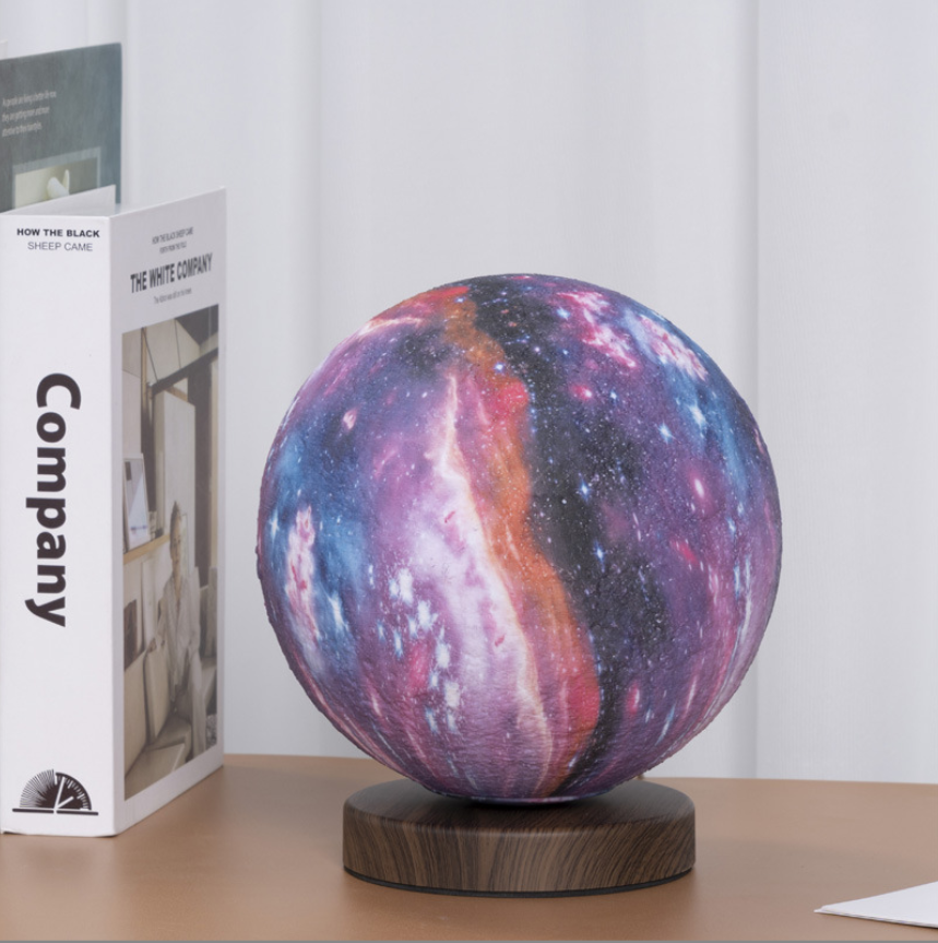 月球燈3D打印自動旋轉創(chuàng)意磁懸浮星空月亮感應星球小夜燈